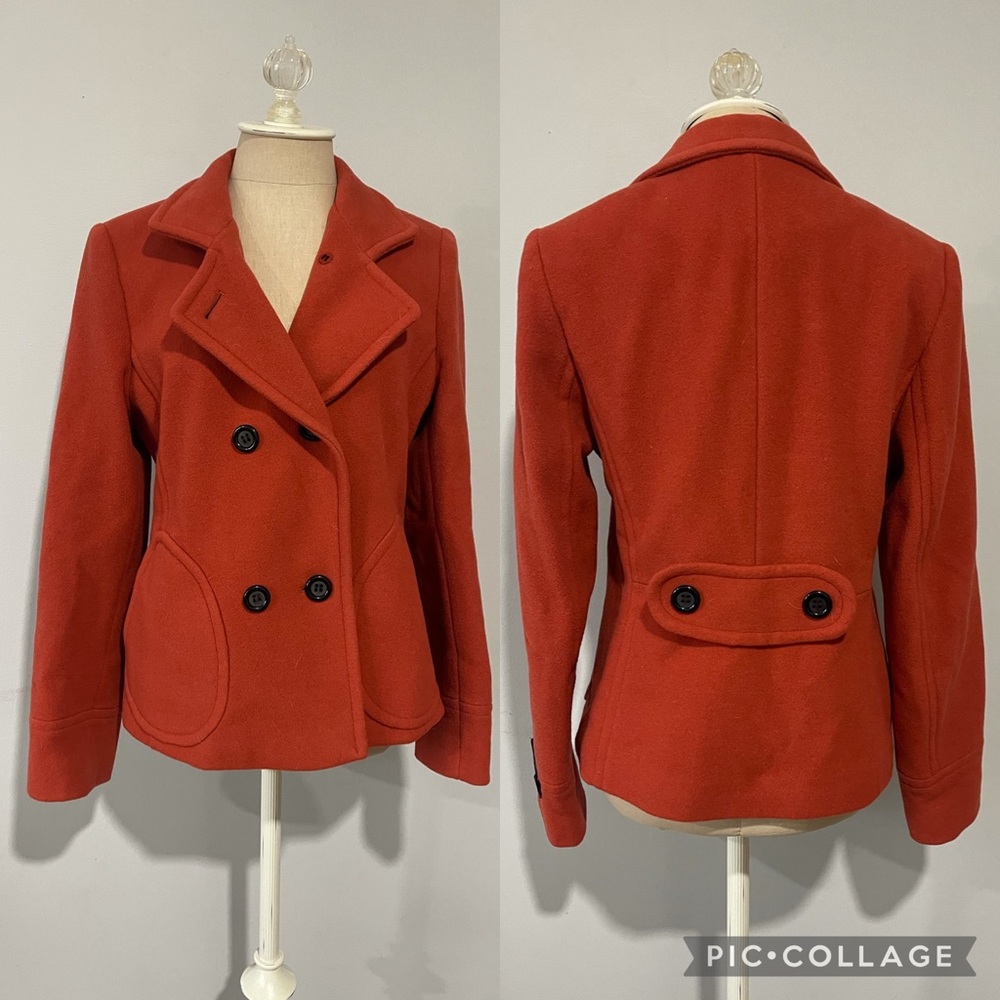 Giacca  burnt orange wool peacoat Jacket trench coat